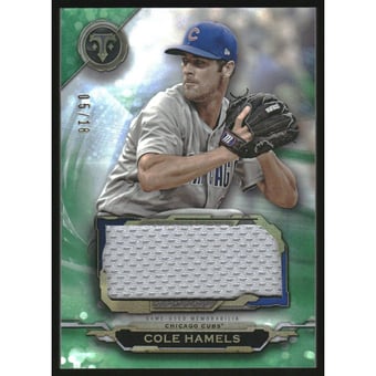 2019 Topps Triple Threads Single Jumbo Relics Emerald #SJRCH2 Cole Hamels