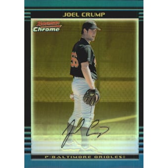 2002 Bowman Chrome Gold Refractors #337 Joel Crump