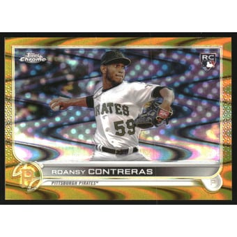 2022 Topps Chrome Sonic Gold RayWave Refractors #53 Roansy Contreras