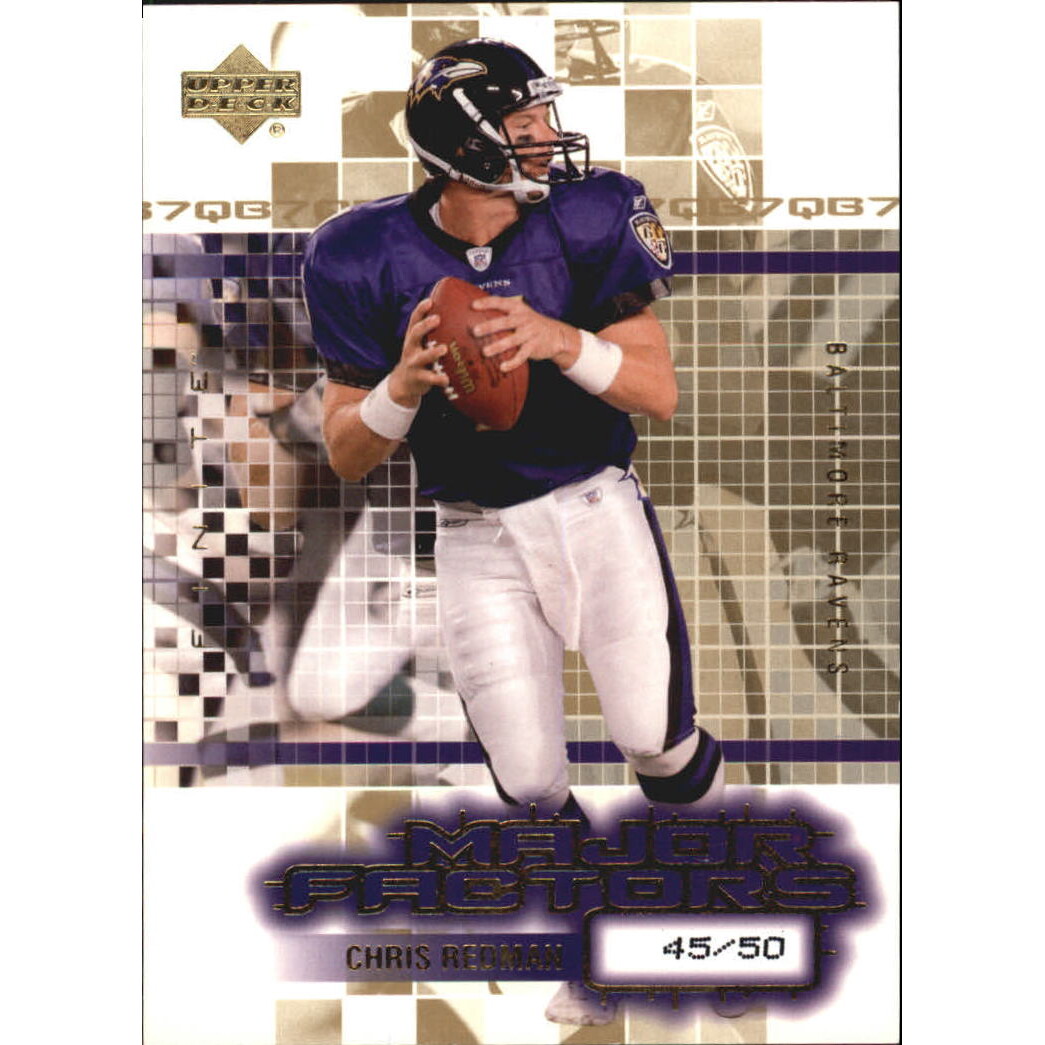 2003 Upper Deck Finite Gold #111 Chris Redman MF. rookie card picture