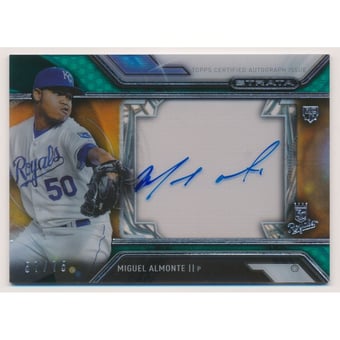 2016 Topps Strata Autographs Green #SAMA Miguel Almonte