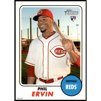 2017 Topps Heritage 5x7 #551 Phil Ervin