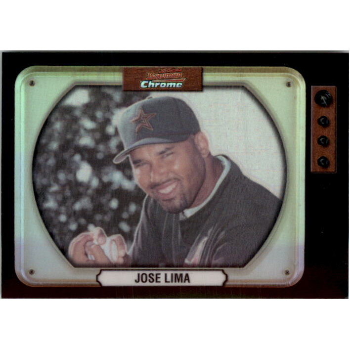 2000 Bowman Chrome Retro/Future Refractors #139 Jose Lima. rookie card picture
