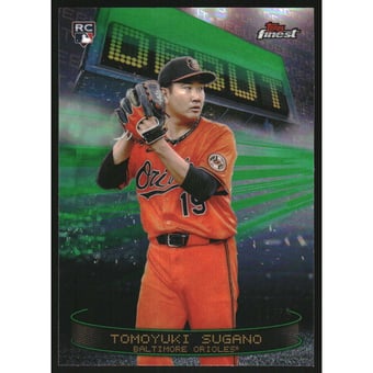 2025 Finest Debut Green Refractors #D30 Tomoyuki Sugano