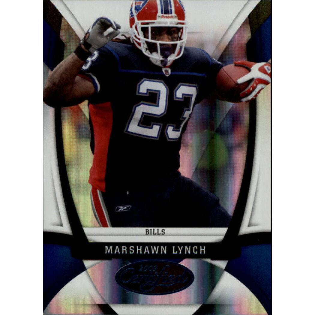 2009 Certified Mirror Blue #17 Marshawn Lynch
