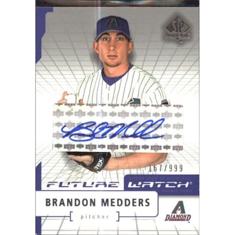 2004 SP Authentic Future Watch Autograph #92 Brandon Medders FW