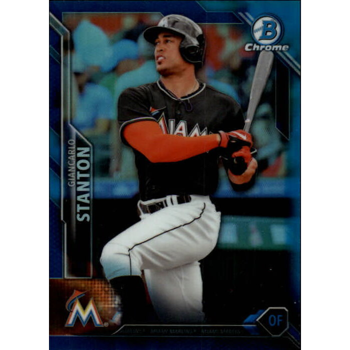 2016 Bowman Chrome Blue Refractors #91 Giancarlo Stanton