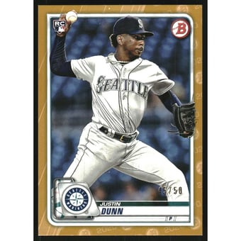 2020 Bowman Gold #15 Justin Dunn