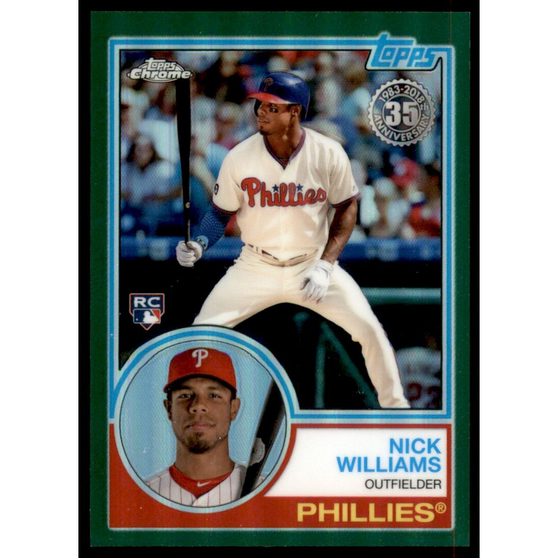 2018 Topps Chrome '83 Topps Green Refractors #83T20 Nick Williams