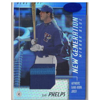2002 Leaf Certified Mirror Blue #192 Josh Phelps NG Jsy