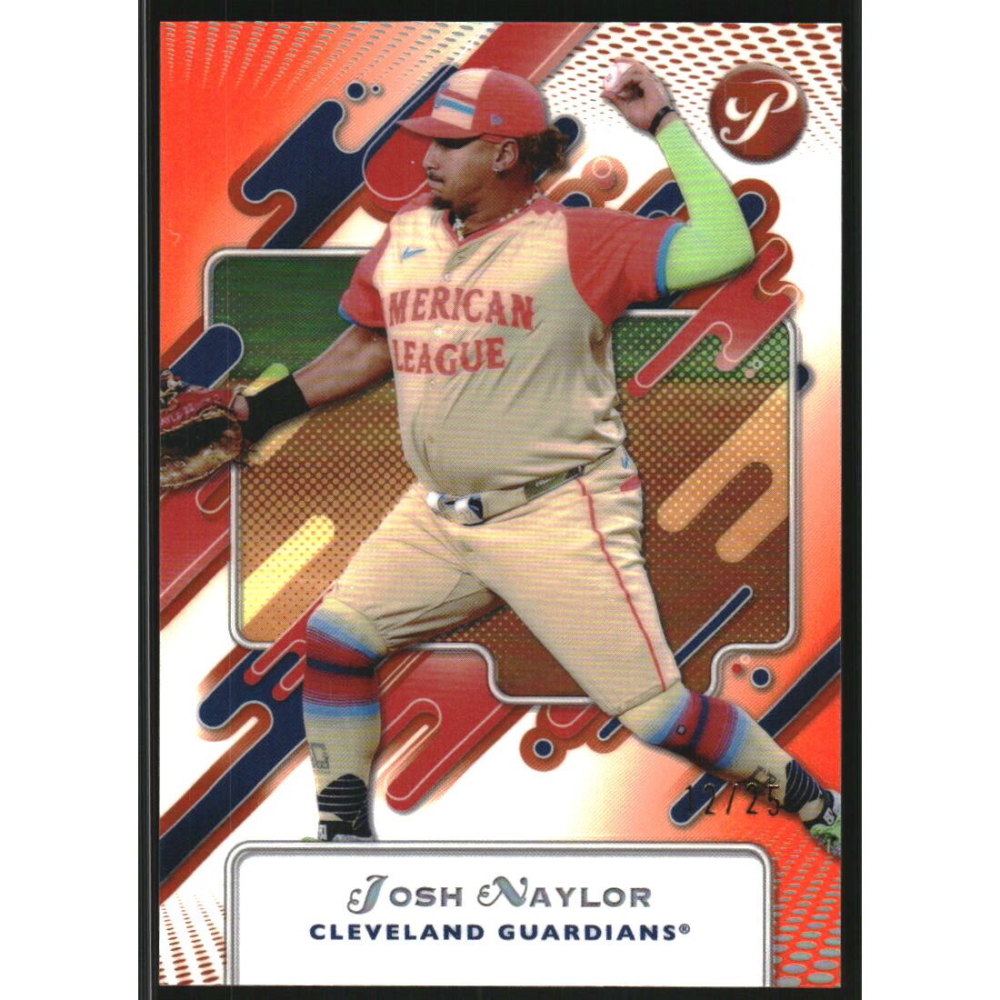 2025 Topps Pristine Orange Refractors #294 Josh Naylor