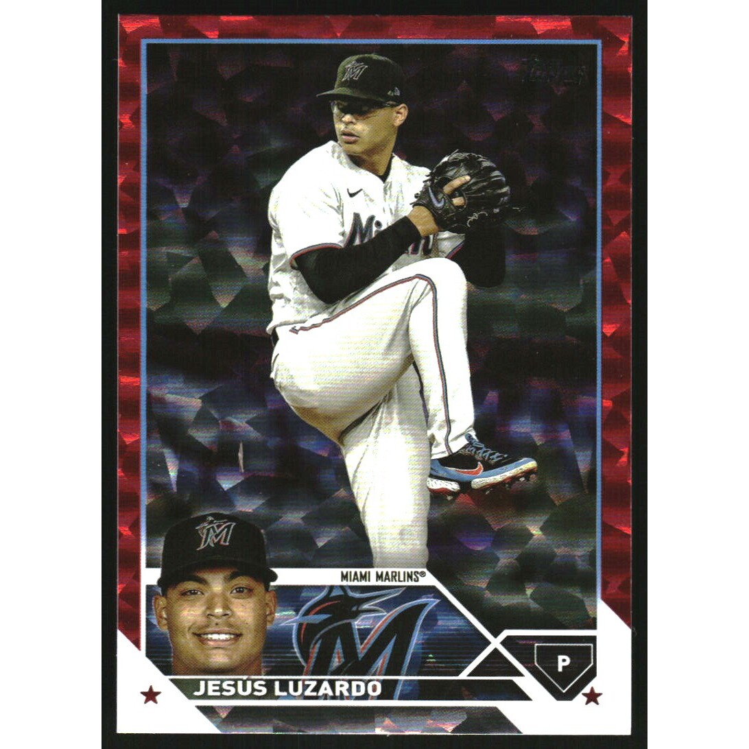 2023 Topps Red Foil #563 Jesus Luzardo. rookie card picture