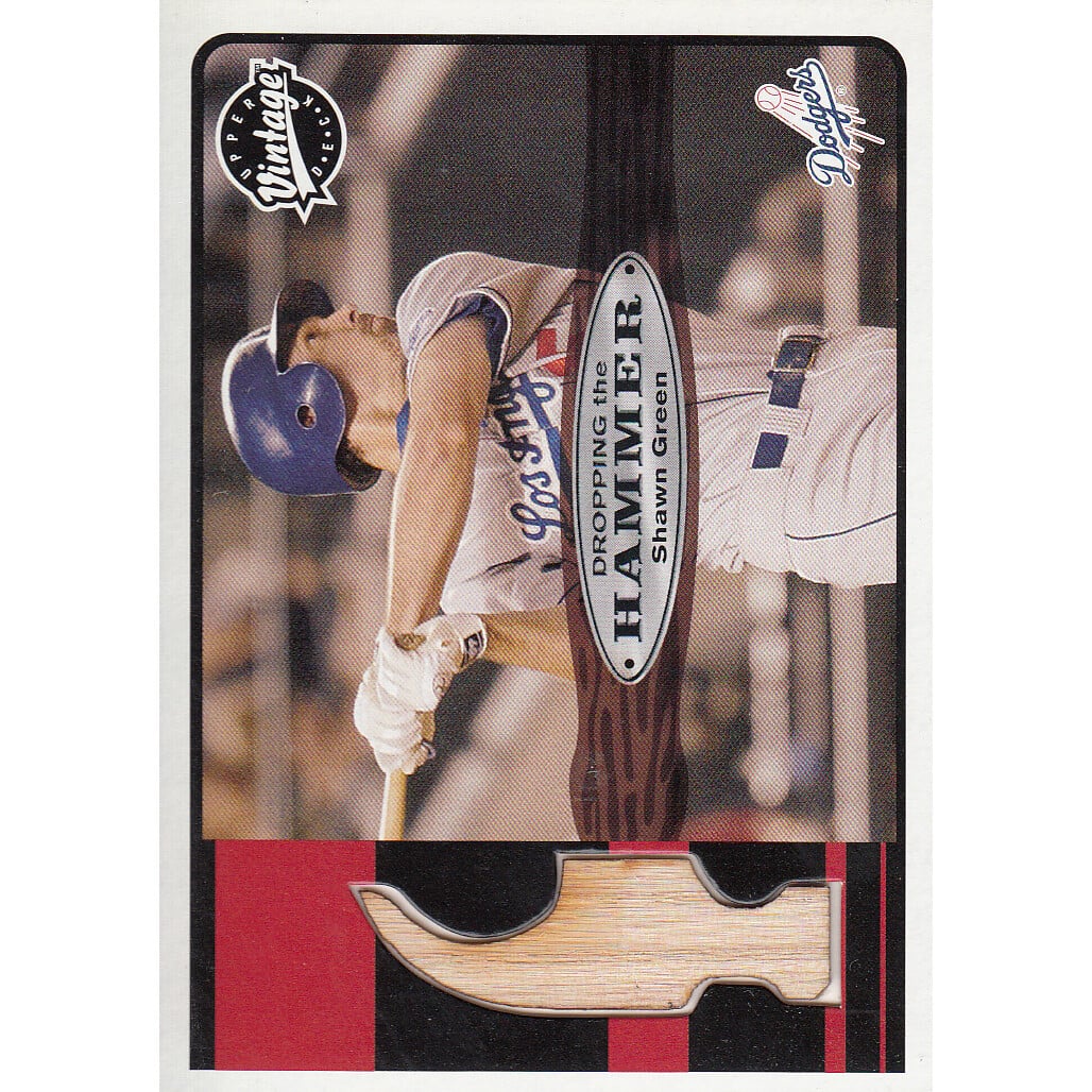 2003 Upper Deck Vintage Dropping the Hammer #SG Shawn Green. rookie card picture