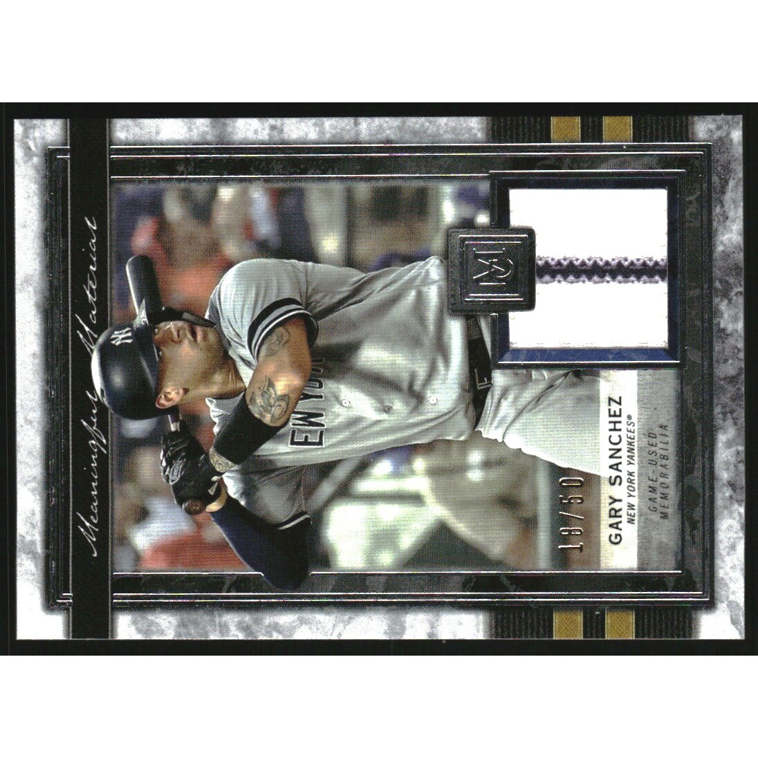 2020 Topps Museum Collection Meaningful Material Relics #MMRGSA1 Gary Sanchez