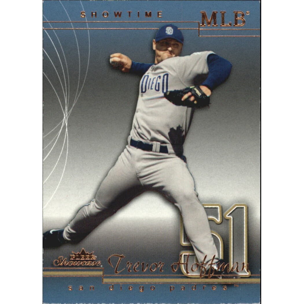 2005 Fleer Showcase Showtime #96 Trevor Hoffman. rookie card picture