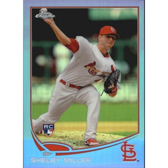 2013 Topps Chrome Blue Refractors #80 Shelby Miller