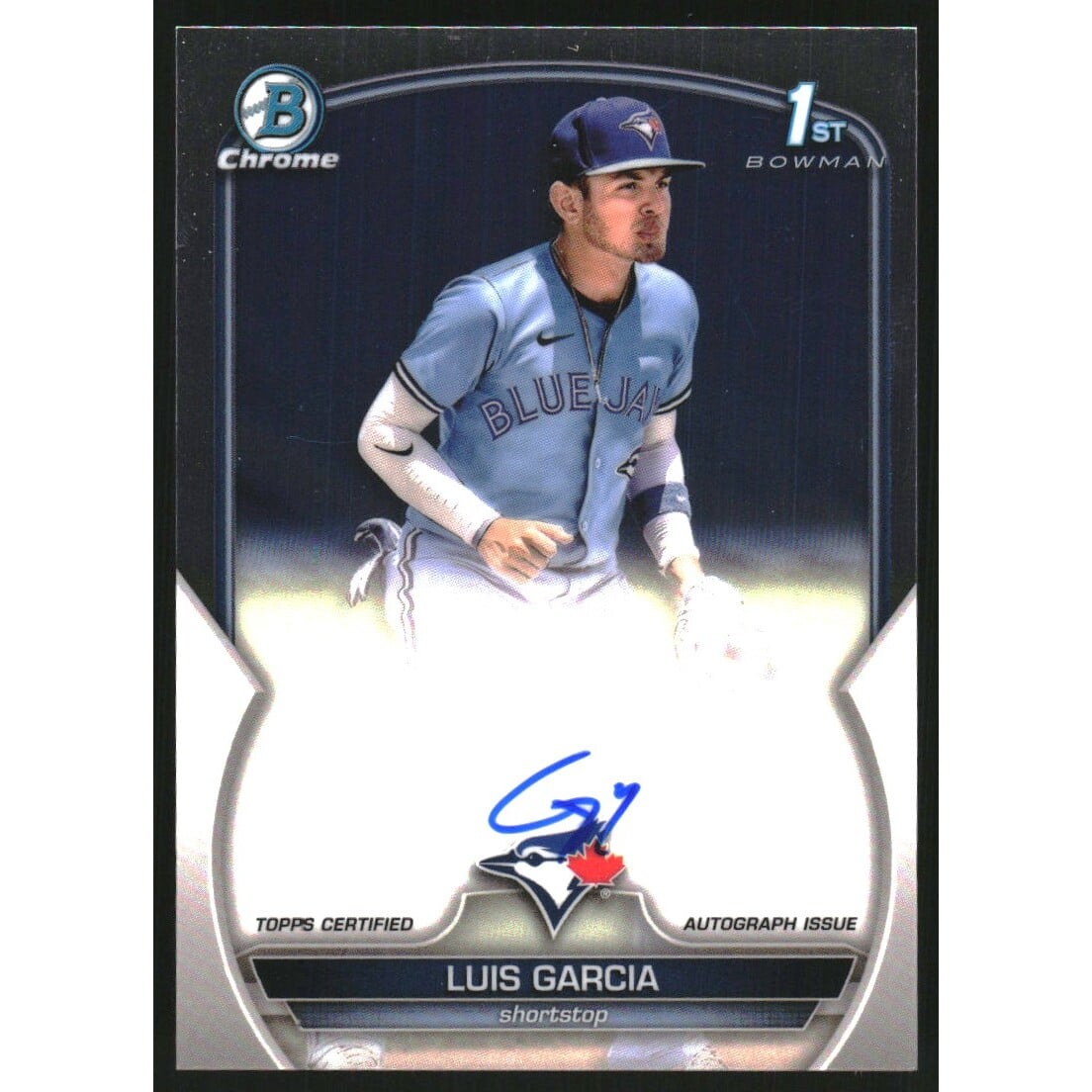 2023 Bowman Chrome Prospect Autographs #CPALG Luis Garcia. rookie card picture