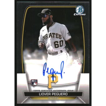 2023 Bowman Chrome Rookie Autographs #CRALP Liover Peguero