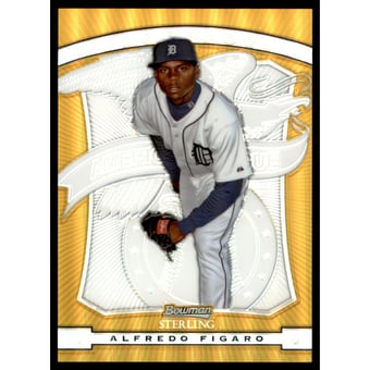 2009 Bowman Sterling Prospects Gold Refractors #AF Alfredo Figaro