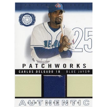 2003 Fleer Patchworks Game-Worn Patch 300 #CD2 Carlos Delgado