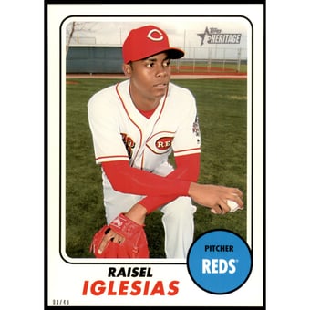2017 Topps Heritage 5x7 #619 Raisel Iglesias
