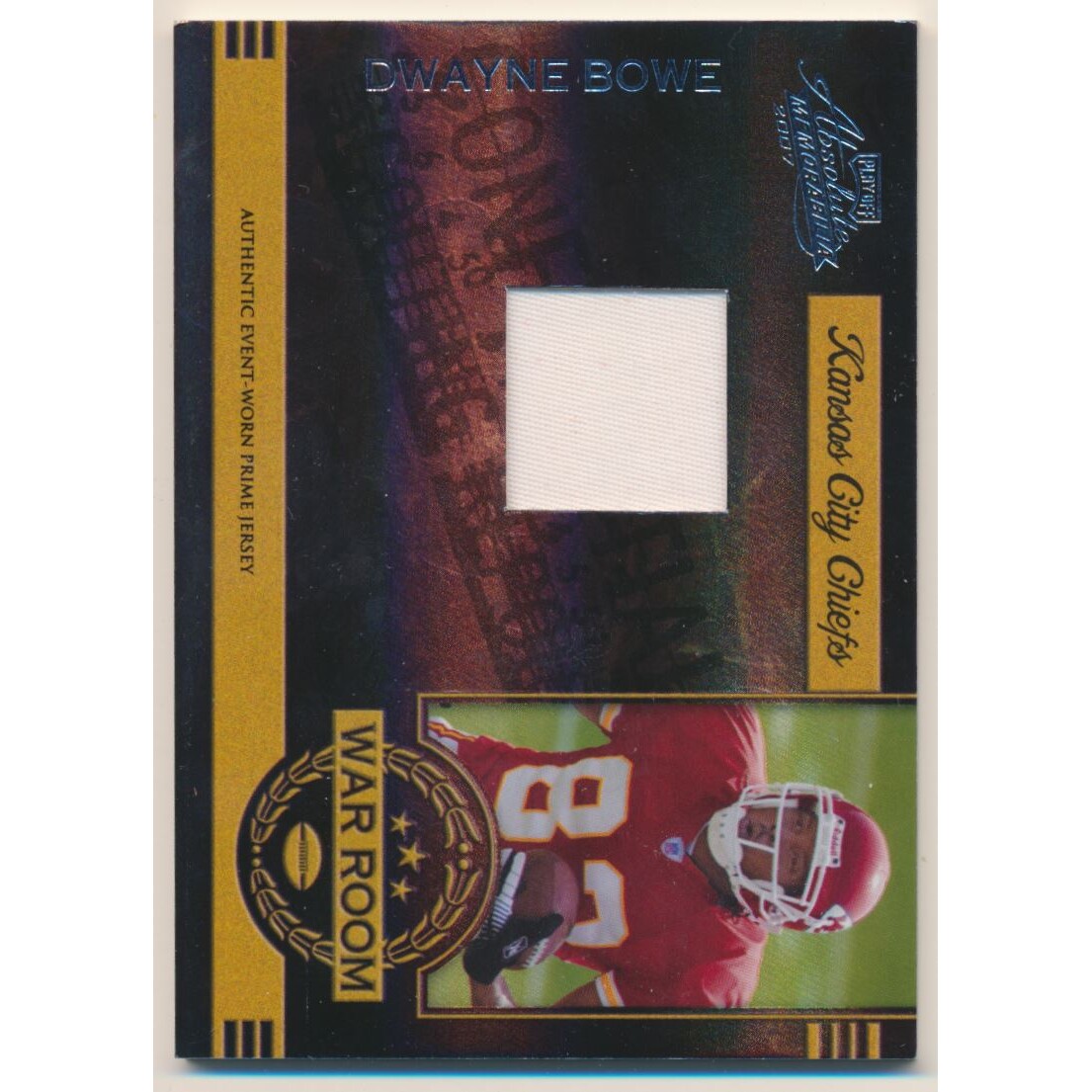 2007 Absolute Memorabilia War Room Materials Prime #10 Dwayne Bowe