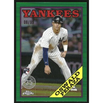 2023 Topps Chrome '88 Topps Green Refractors #88BC16 Oswald Peraza