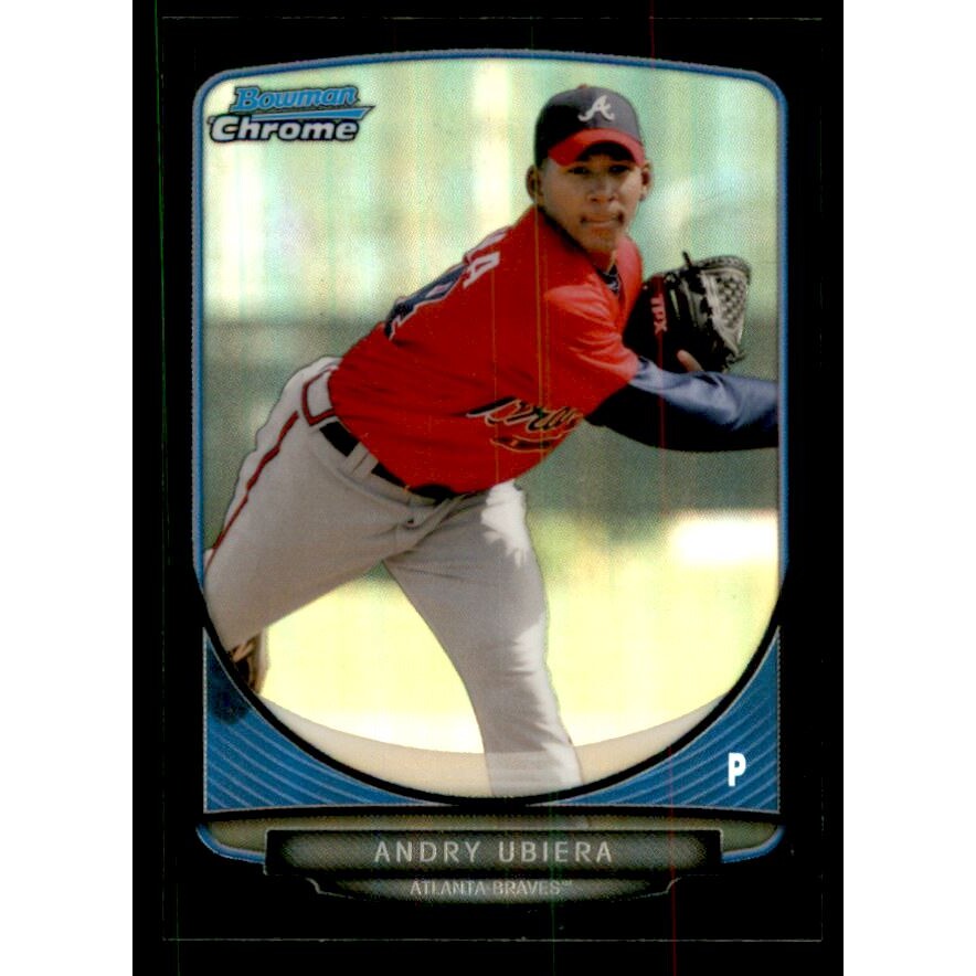 2013 Bowman Chrome Mini Black Refractors #141 Andry Ubiera