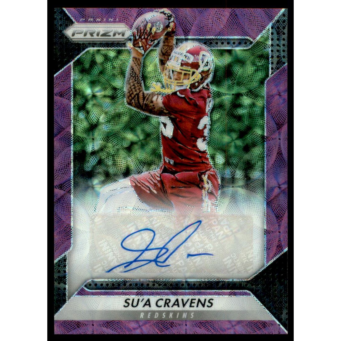 2016 Panini Prizm Rookie Autographs Prizms Purple Scope #66 Su'a Cravens