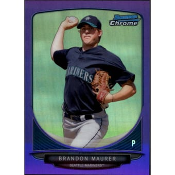 2013 Bowman Chrome Prospects Purple Refractors #BCP22 Brandon Maurer