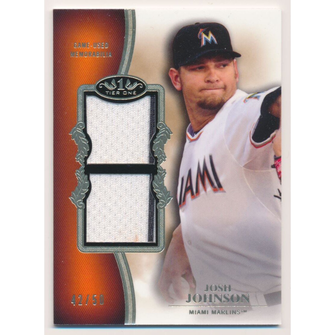 2012 Topps Tier One Dual Relics #JJ Josh Johnson
