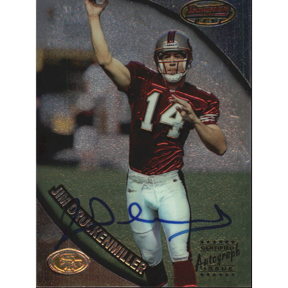 1997 Bowman's Best Autographs #102 Jim Druckenmiller. rookie card picture