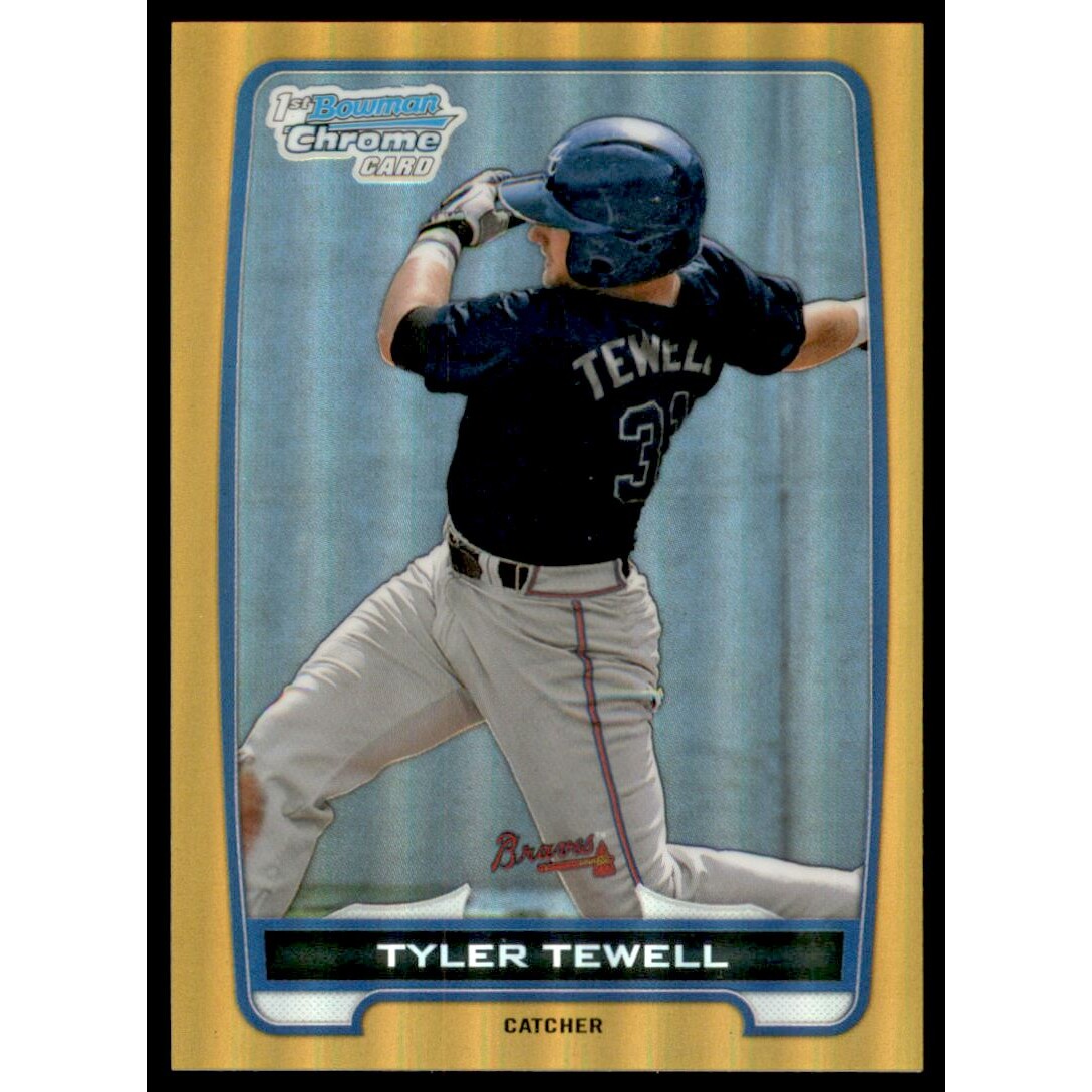 2012 Bowman Chrome Draft Draft Picks Gold Refractors #BDPP93 Tyler Tewell