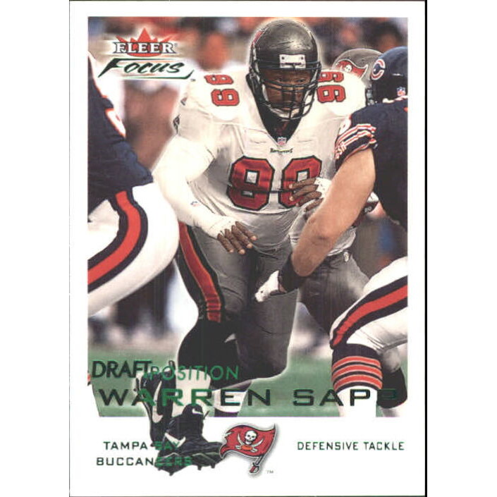 2000 Fleer Focus Draft Position #169 Warren Sapp/112