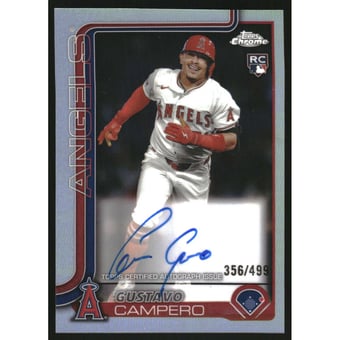 2025 Topps Chrome Rookie Autographs Refractors #RAGCA Gustavo Campero