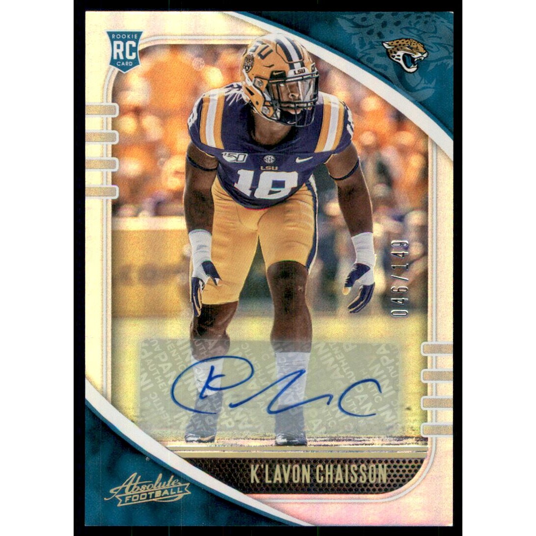 2020 Absolute Signature Rookies Spectrum #173 K'Lavon Chaisson/149