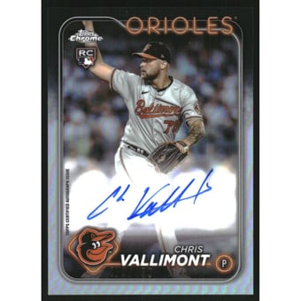 2024 Topps Chrome Rookie Autographs Refractors #RACV Chris Vallimont