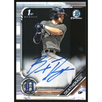 2019 Bowman Chrome Prospect Autographs #CPABD Brock Deatherage