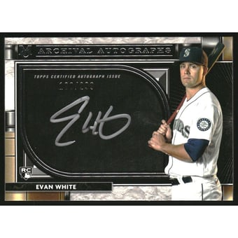 2021 Topps Museum Collection Archival Autographs #AAEW Evan White EXCH