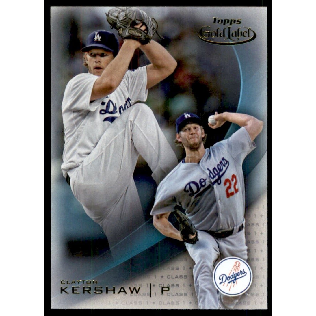 2016 Topps Gold Label Class 2 Blue #22 Clayton Kershaw