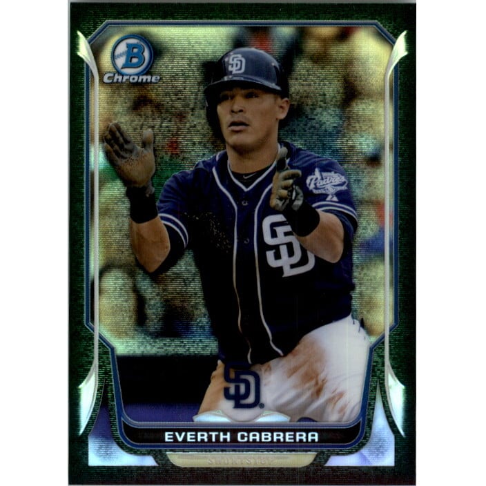 2014 Bowman Chrome Black Static Refractors #166 Everth Cabrera
