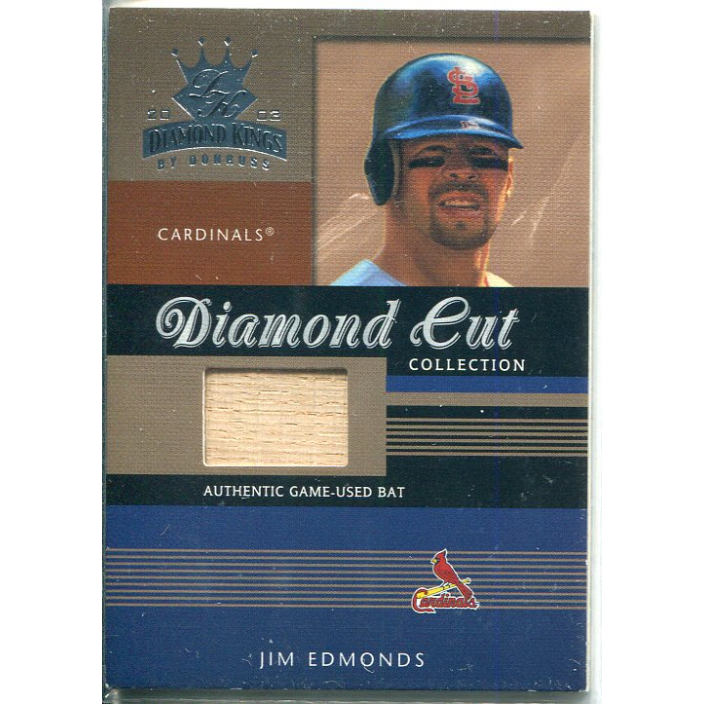 2003 Diamond Kings Diamond Cut Collection #DC105 Jim Edmonds Bat/250