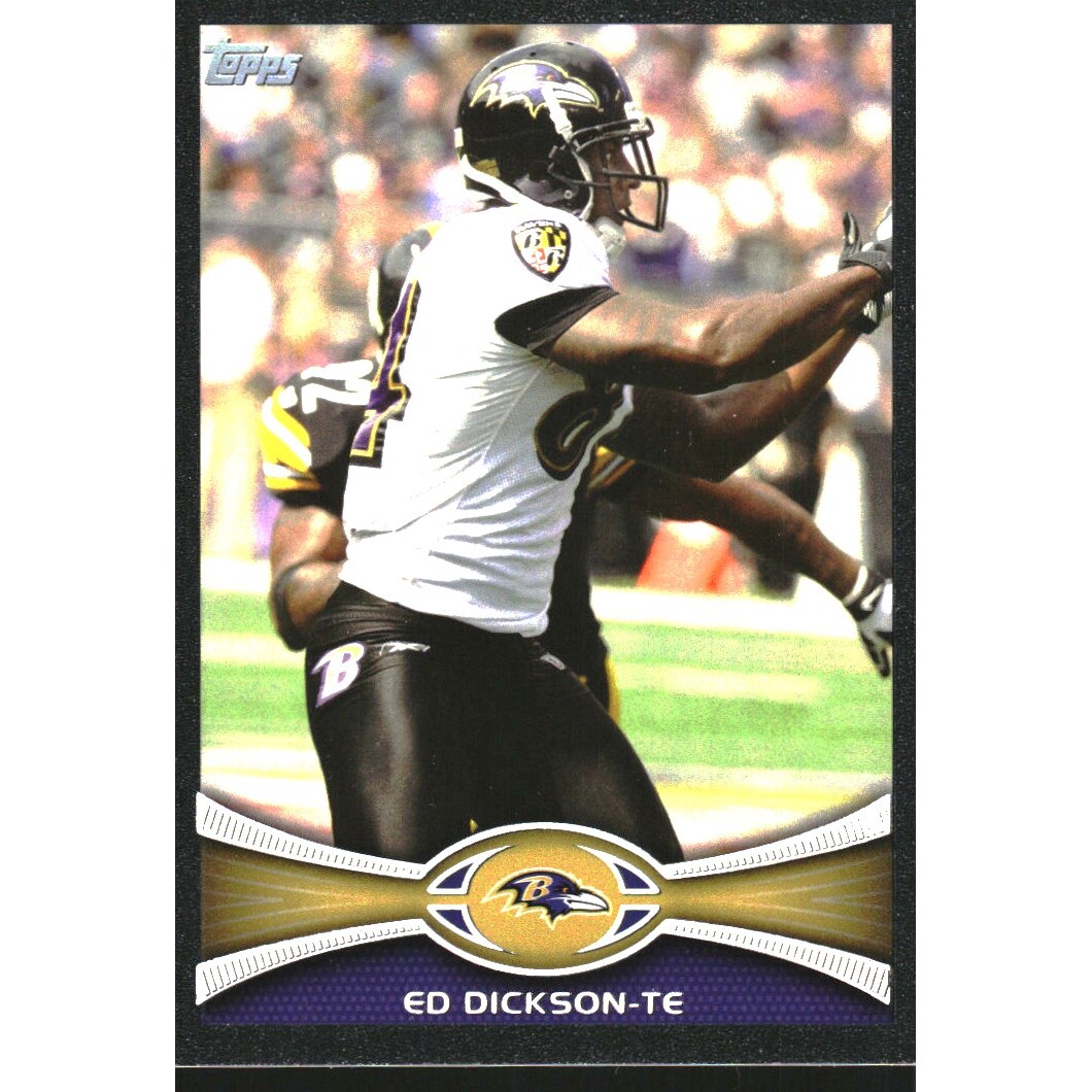 2012 Topps Black #36 Ed Dickson. rookie card picture