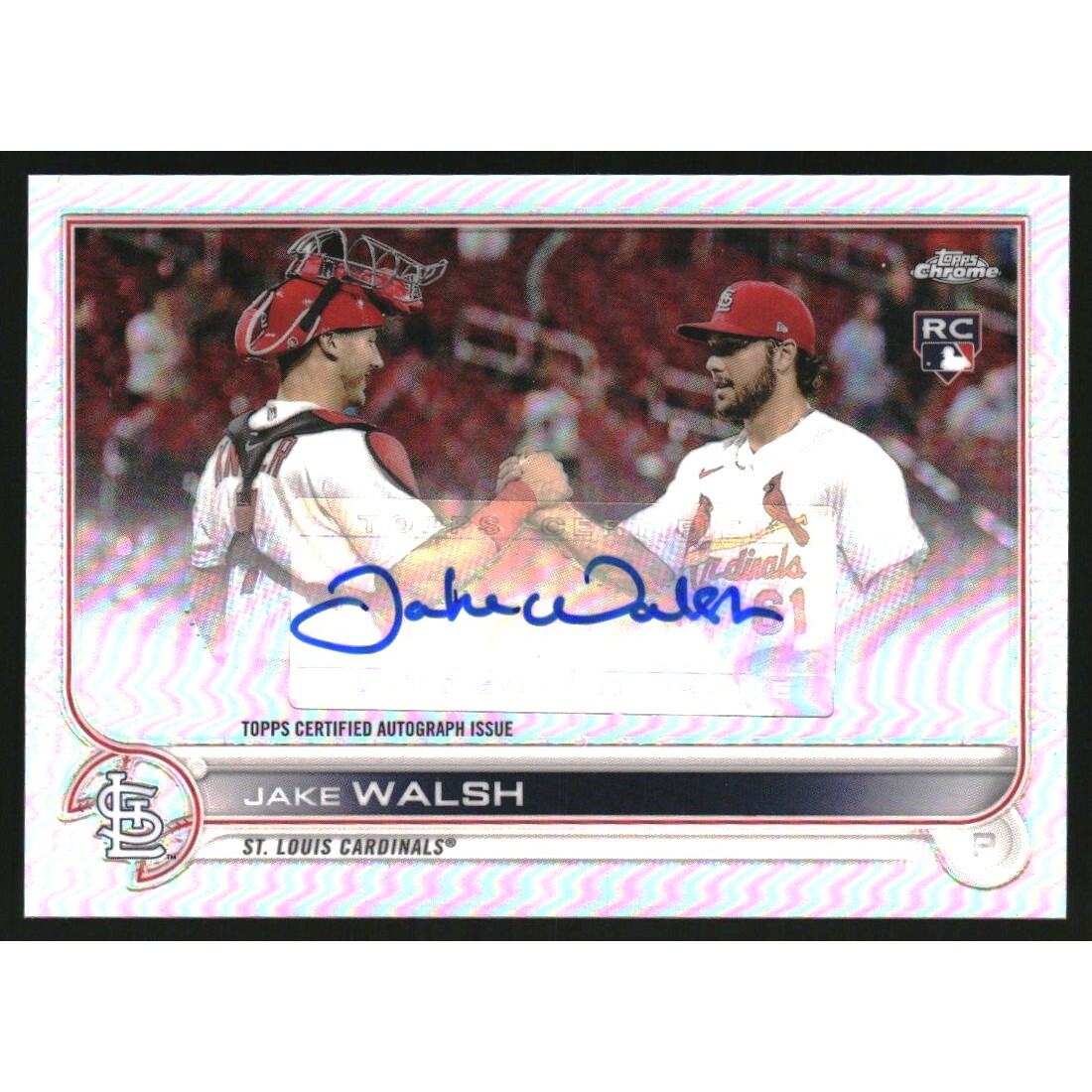2022 Topps Chrome Update Autographs #ACJWA Jake Walsh. rookie card picture