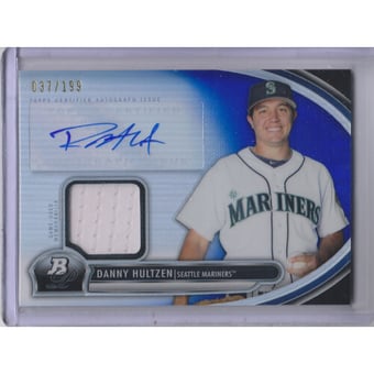 2013 Bowman Platinum Relic Autographs Blue Refractors #DHU Danny Hultzen