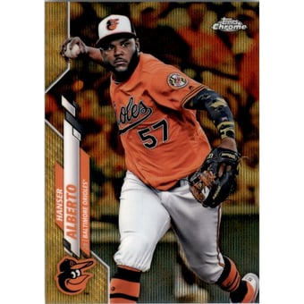 2020 Topps Chrome Gold Wave Refractors #79 Hanser Alberto