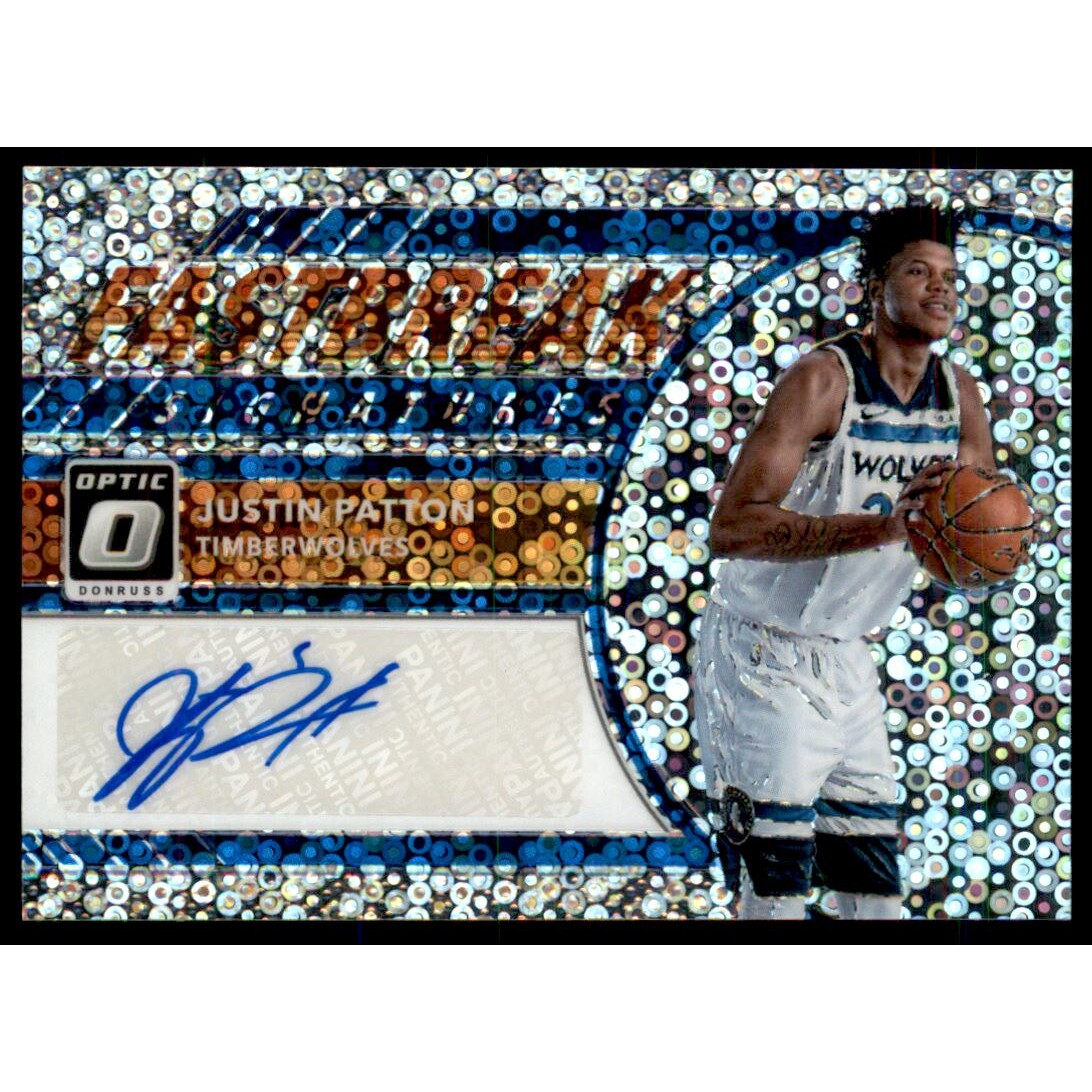 2017-18 Donruss Optic Fast Break Signatures #70 Justin Patton