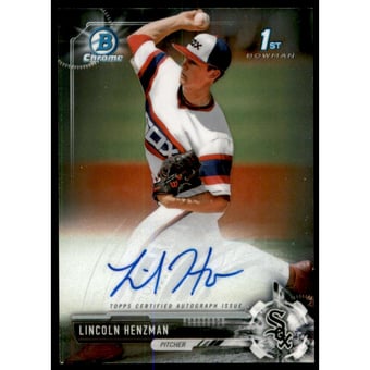2017 Bowman Chrome Draft Autographs #CDALH Lincoln Henzman