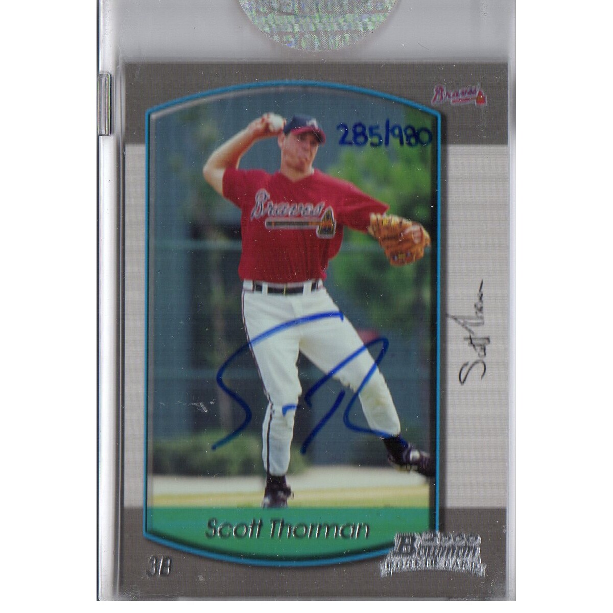 2006 Bowman Originals Buyback Autographs #759 Scott Thorman 00 B/980 F
