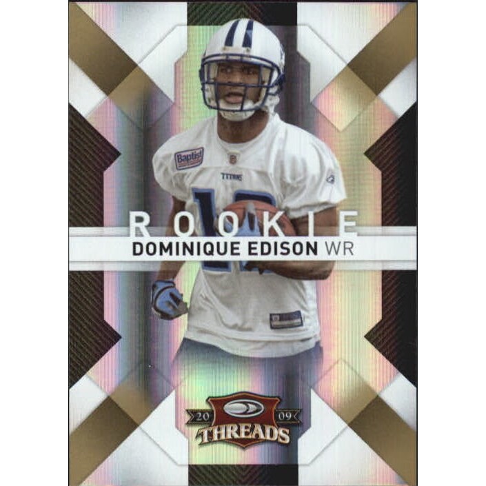 2009 Donruss Threads Gold Holofoil #135 Dominique Edison